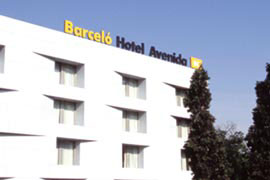 The exterior of the Barceló Hotel Avenida