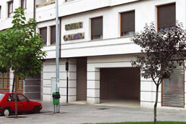 Das Hotel Ocamiño von außen