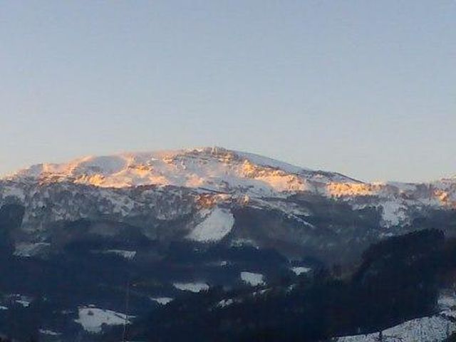 Vue du Gorbeia depuis le gîte rural Altzuste