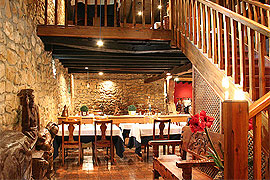The interior of the restaurant