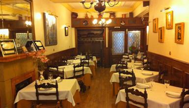 Dining room in Casa Tiburcio restaurant