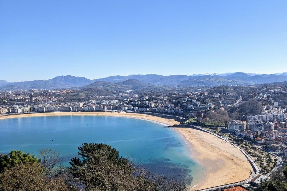 Bahía de la Concha vista desde Igueldo