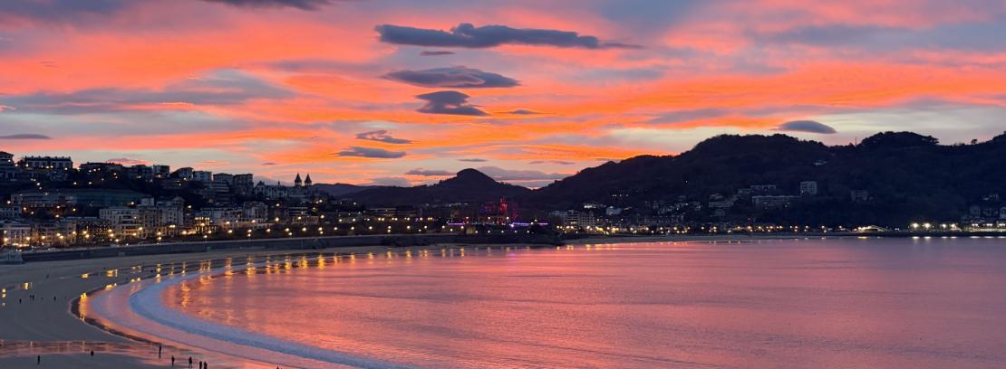 Atardecer en la Concha 