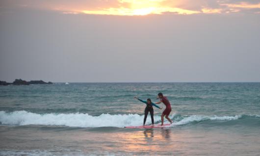 Surfing Zarautz