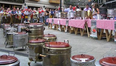 Putxeras (railway stew) competition in Balmaseda