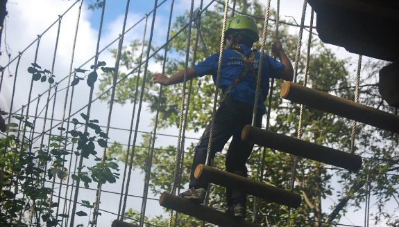 Adventure park in Otxandio.