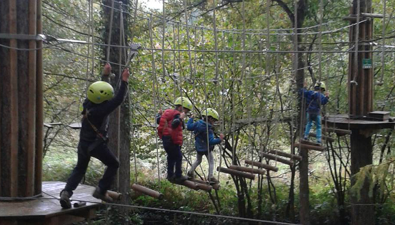 Adventure park in Otxandio.