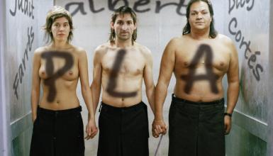 Judit Farrés, Albert Pla y Diego Cortés