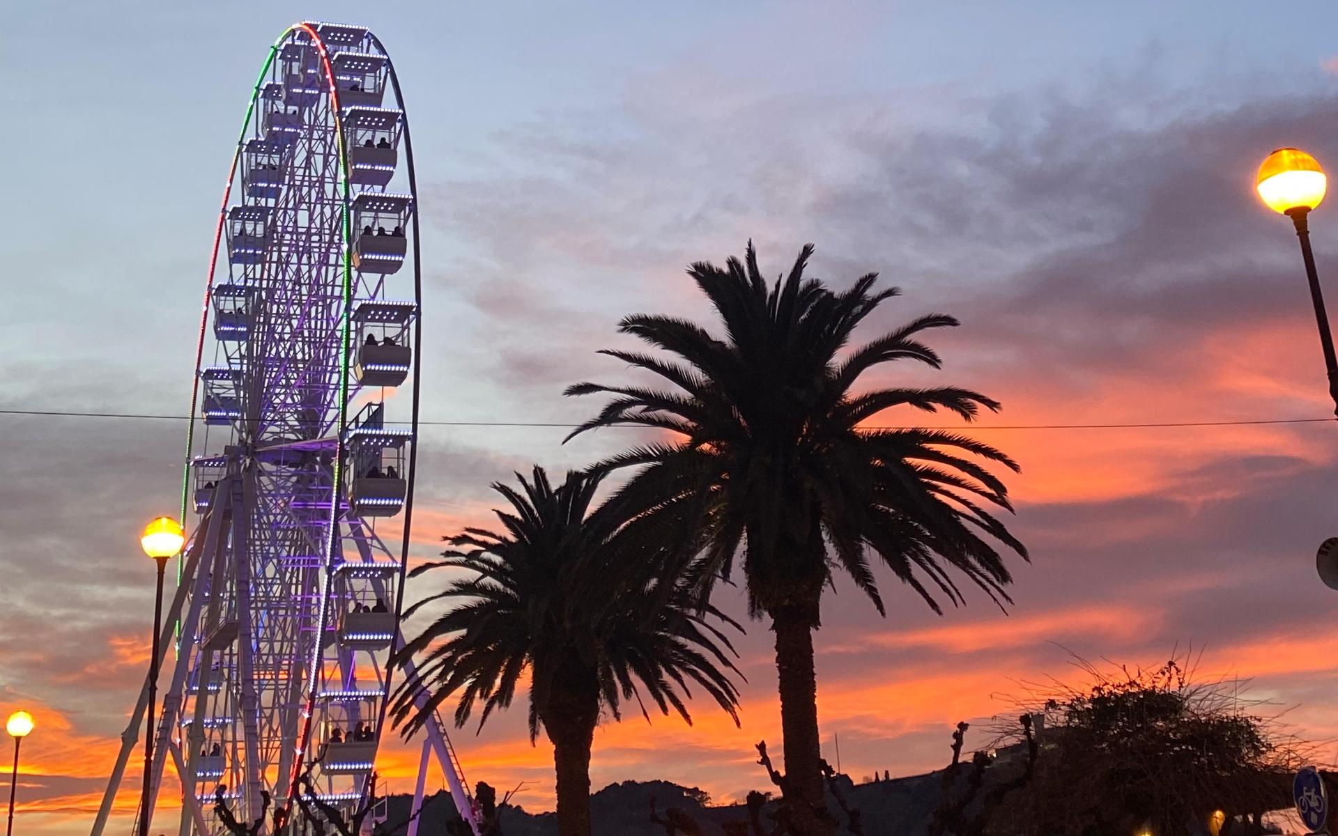 Weihnachts-Riesenrad in Donostia/San Sebastián