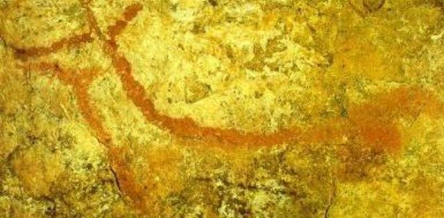 Figura pintada de la cueva de Arenaza